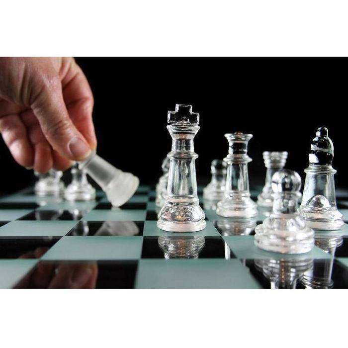 Glass Chess Set Small