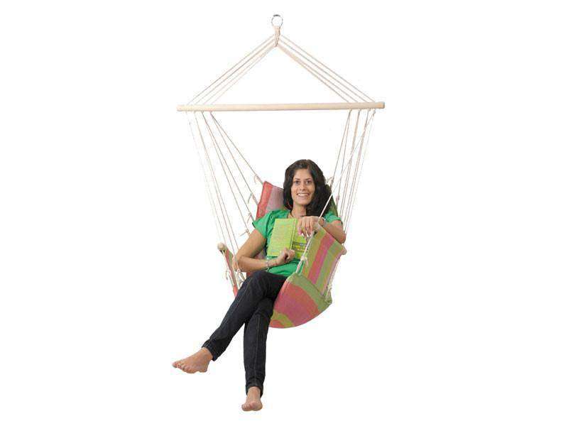 Hammock Chair - Brown and White