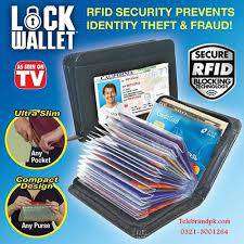 Anti Theft Lock Wallet