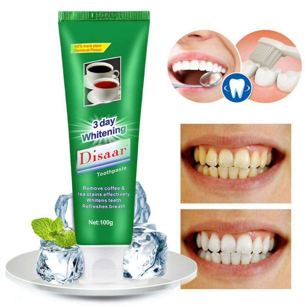 3 day Whitening Toothpaste for Coffee & Tea Stains