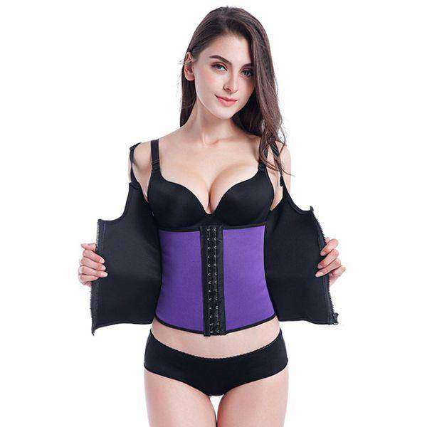 Double Layer Slimming Body Shaper - L-32 / Black