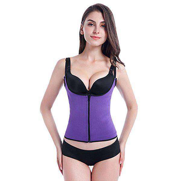 Double Layer Slimming Body Shaper - L-32 / Black