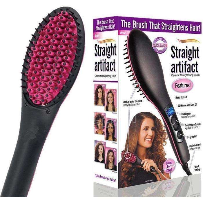 Straight Artifact LCD Hair Straightening Brush