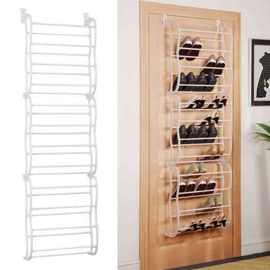 36 Pairs Over Door Shoe Rack