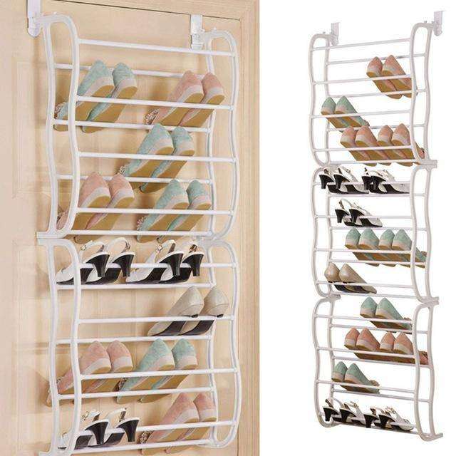 36 Pairs Over Door Shoe Rack
