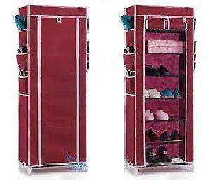 Canvas Shoes Shelf 9 Layers - Pink