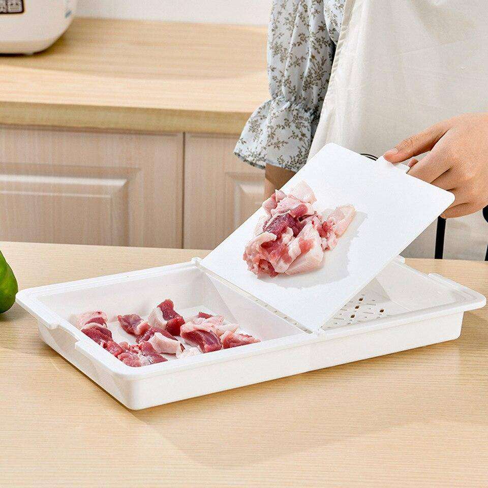 Kitchen Cutting Chopping Board Wash Drainer and Storage