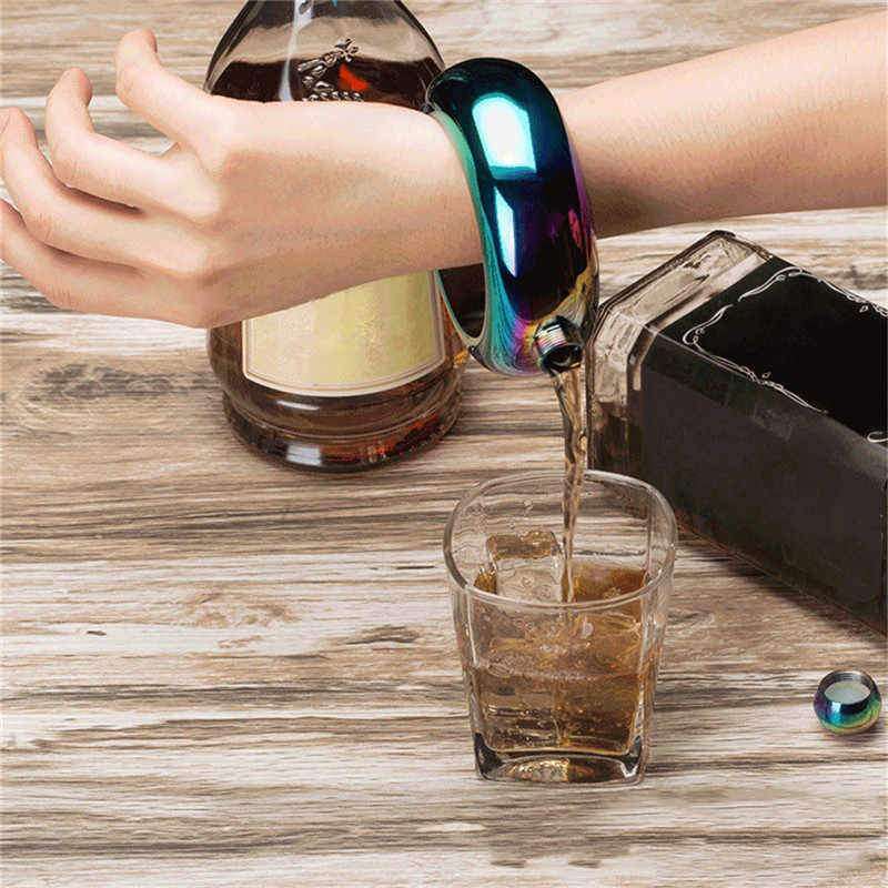Stainless Steel Liquor Bangle Flask Bracelet