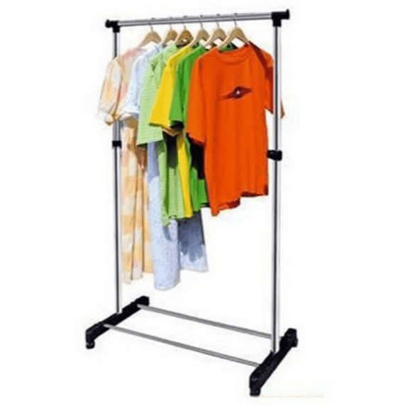 Stainless Steel Single Pole Clothing Rail