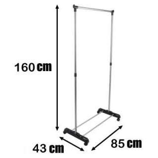 Stainless Steel Single Pole Clothing Rail