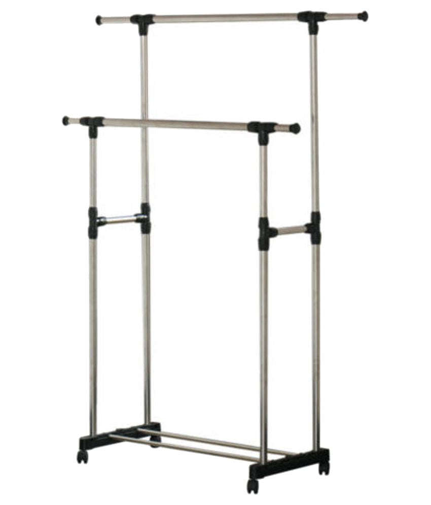 Stain Steel Double Pole Clothing Rail