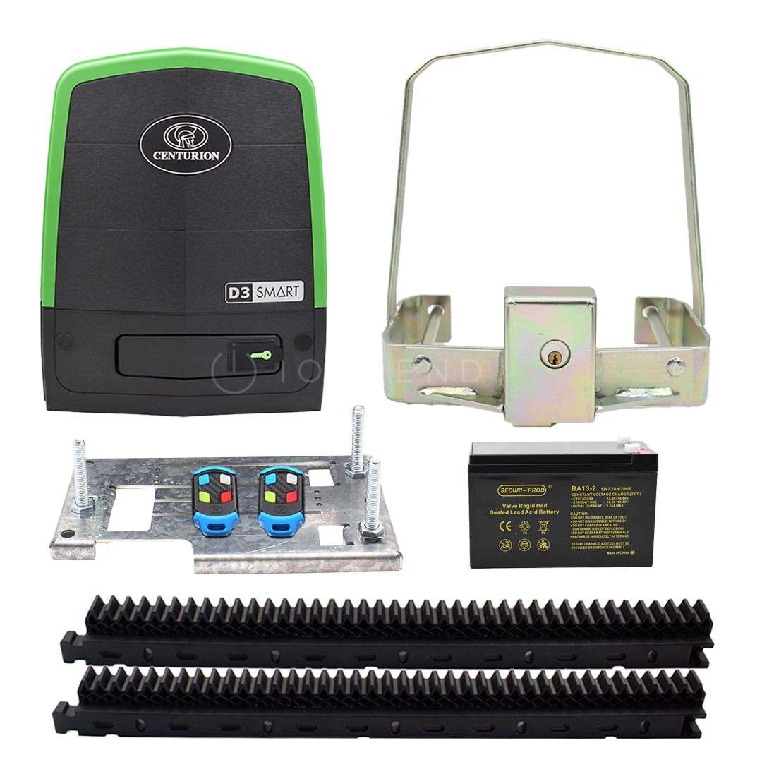 Centurion D3 SMART Sliding Gate Motor Kit with Anti-Theft Bracket