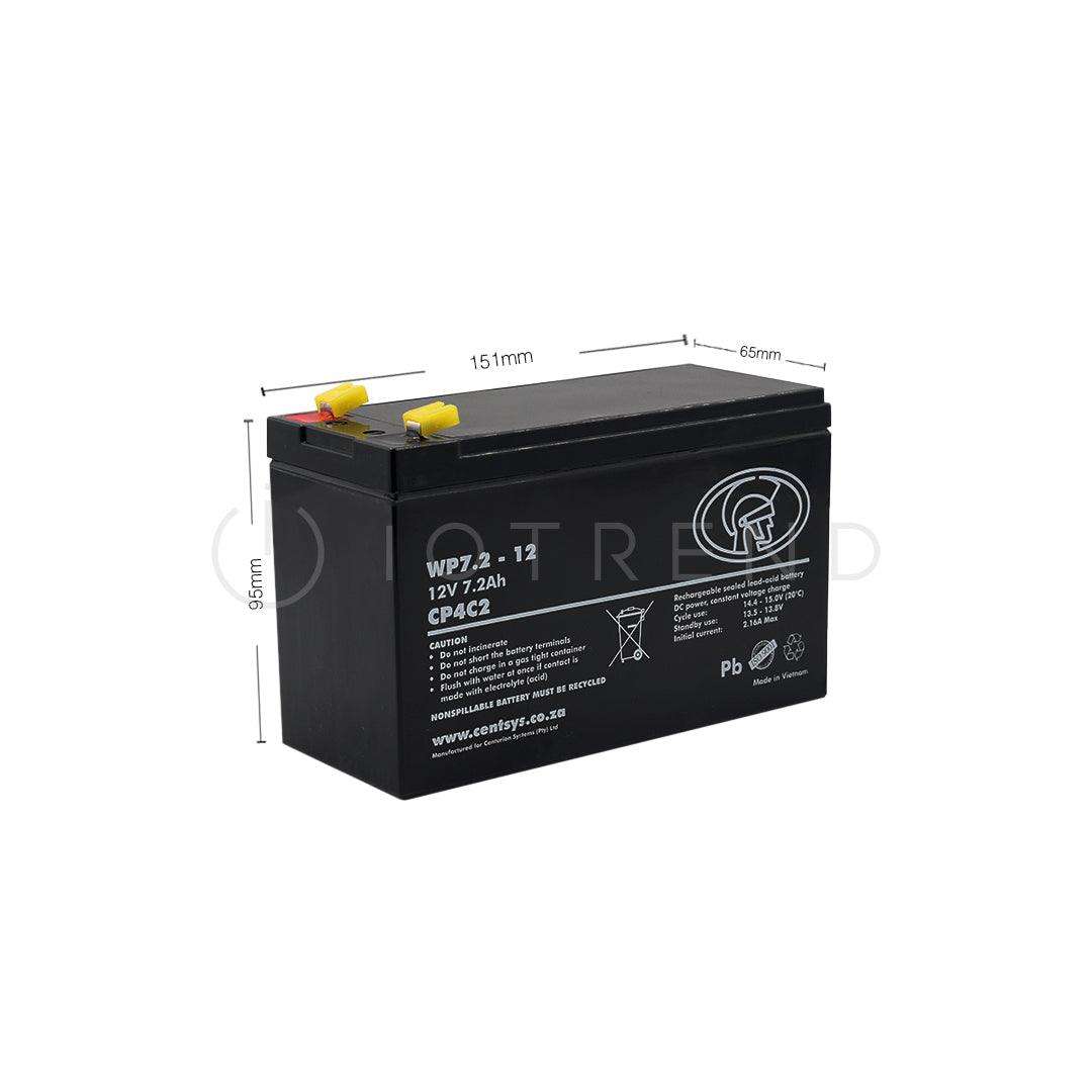 Centurion Sealed Lead Acid Battery 12V 7.2Ah