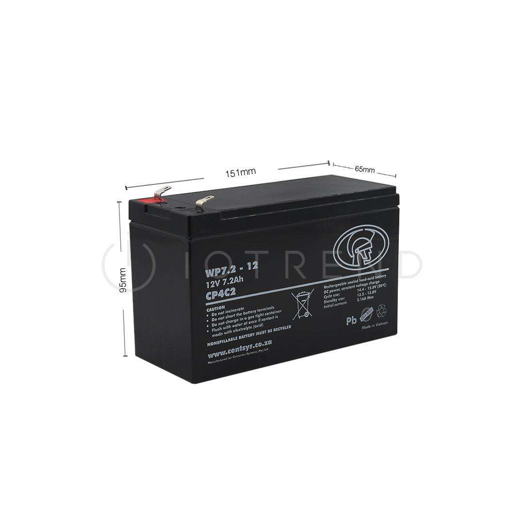 Centurion Sealed Lead Acid Battery 12V 7.2Ah