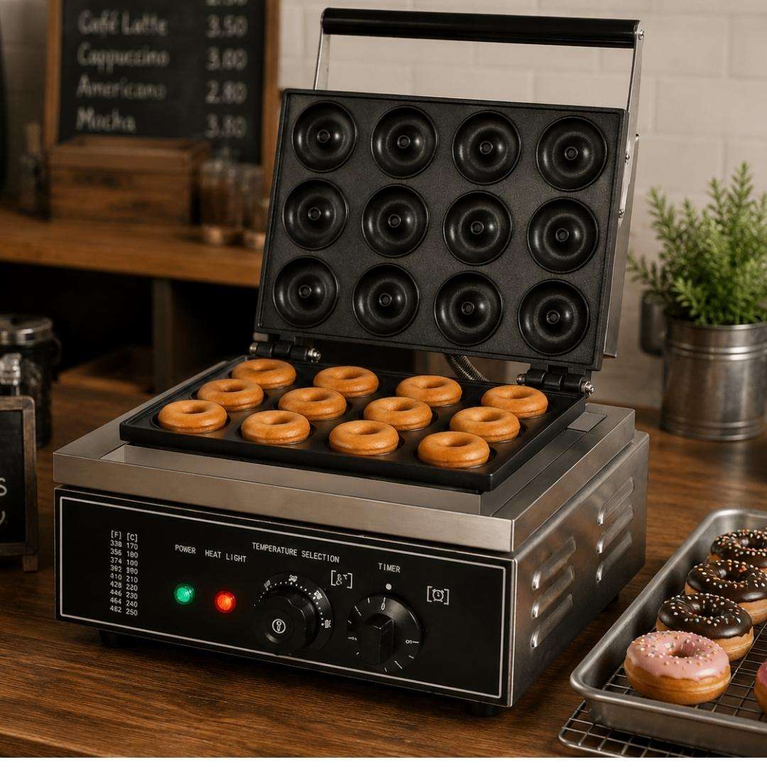 Electric Doughnut Fryer - 12 Grid - Commercial