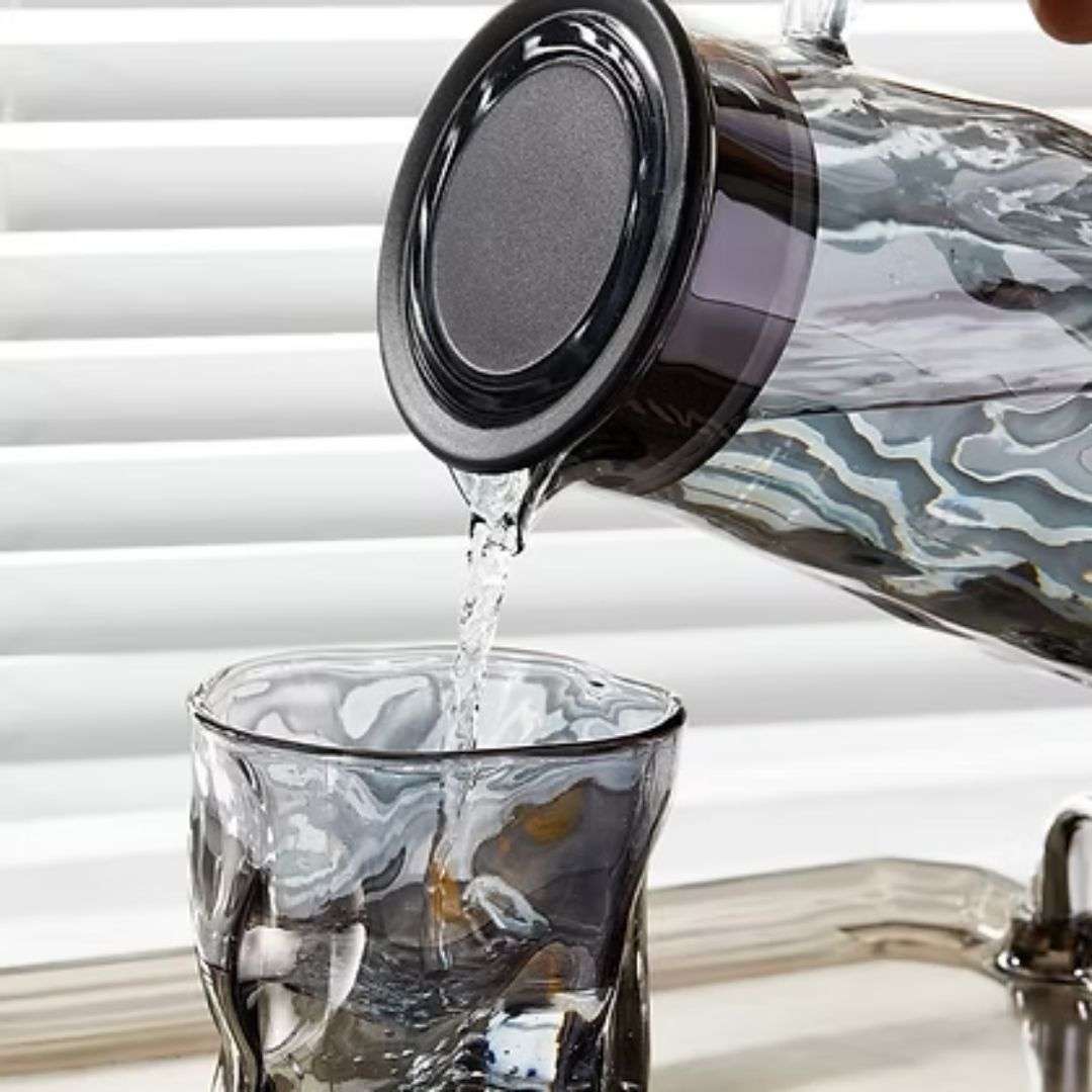 Drinking Glass & Jug Set - 7Pc