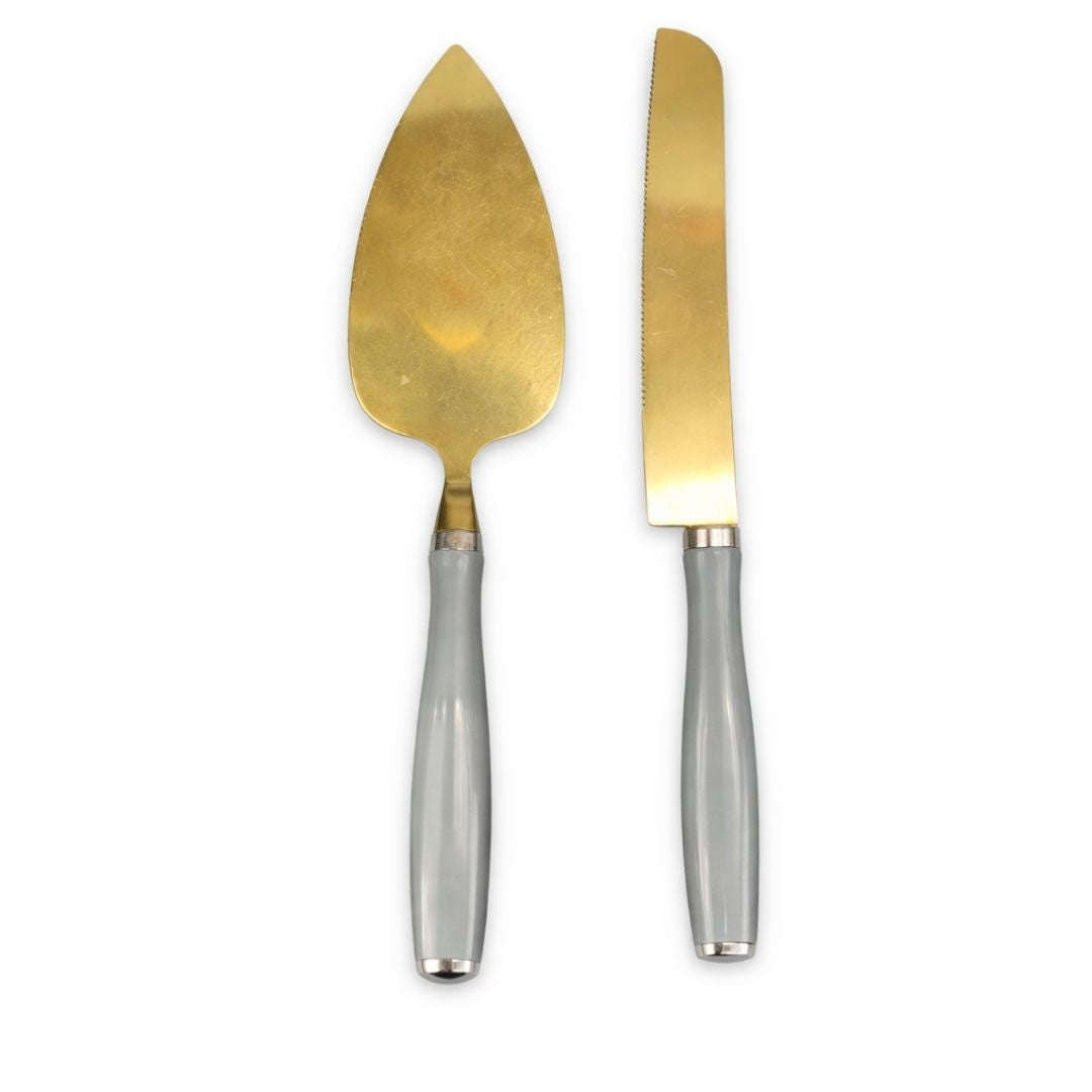 Cake Knife and Server Set - 2pcs