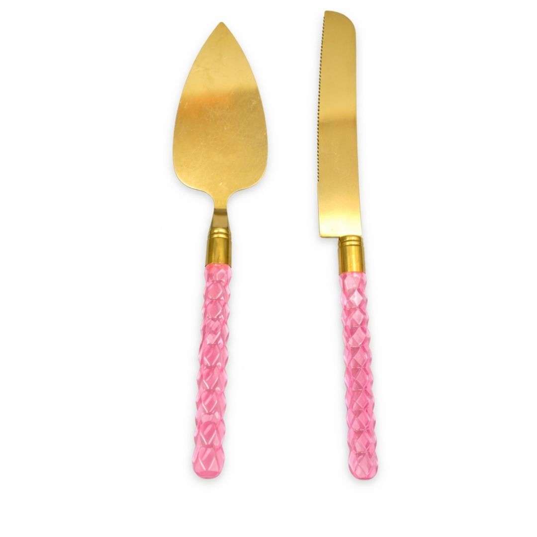 Cake Knife and Server Set - 2pcs