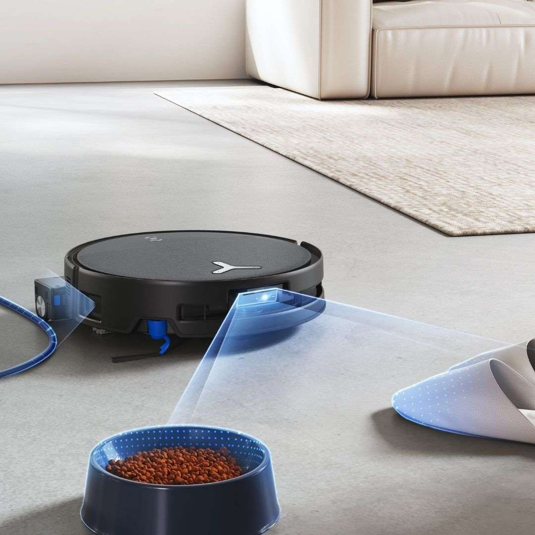 ECOVACS DEEBOT - T80s OMNI Robot Vaccum OZMO ROLLER - Black