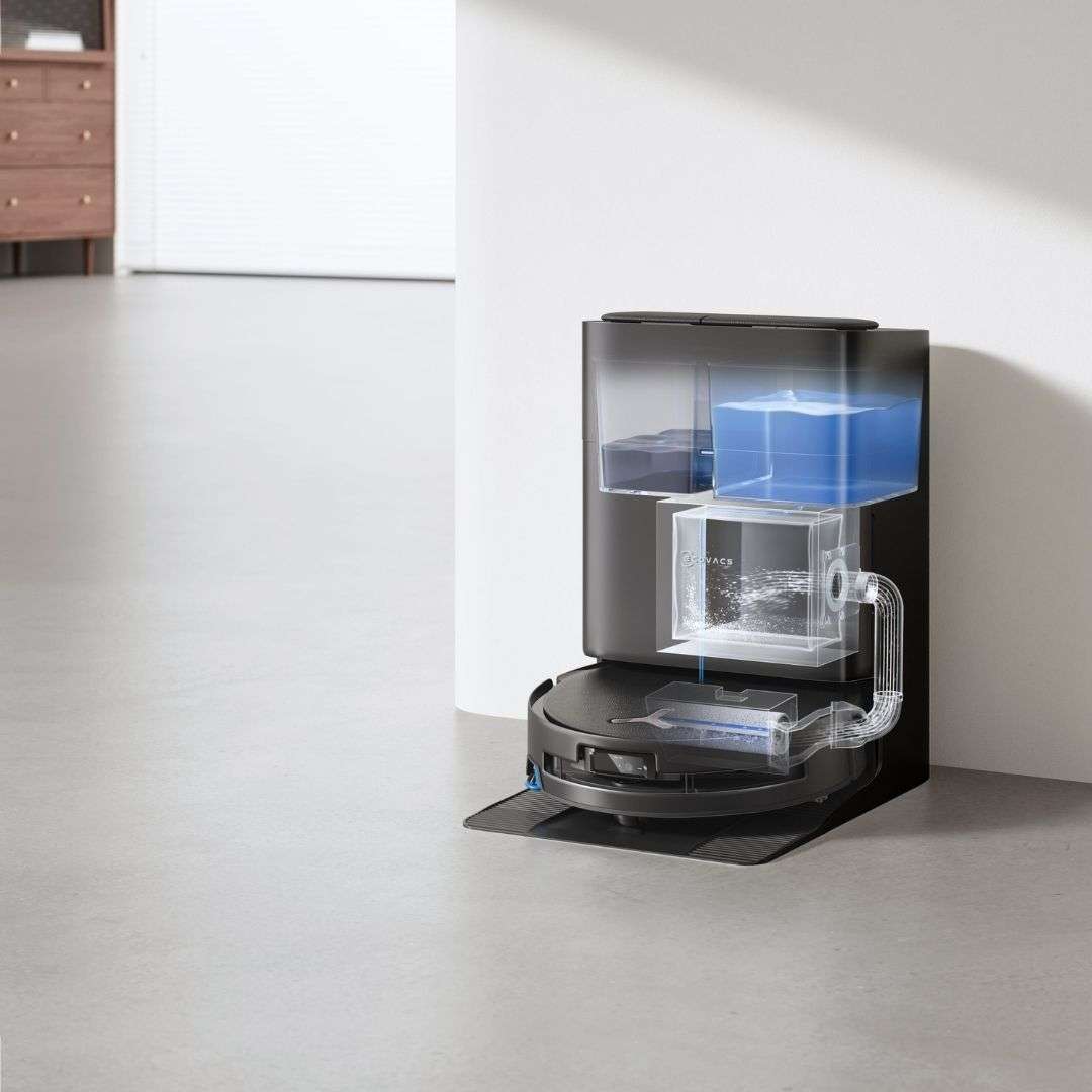 ECOVACS DEEBOT - T80s OMNI Robot Vaccum OZMO ROLLER - Black
