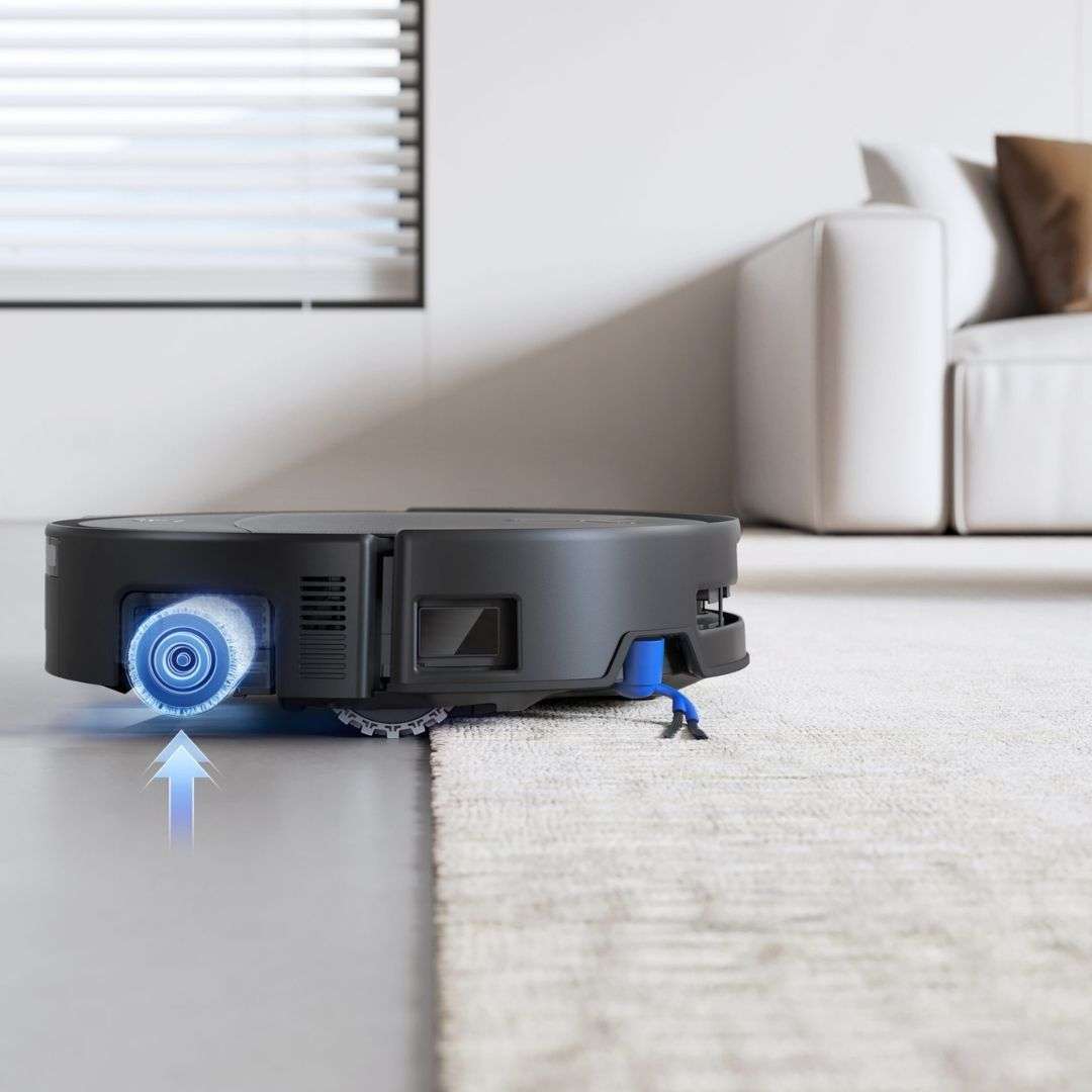 ECOVACS DEEBOT - T80s OMNI Robot Vaccum OZMO ROLLER - Black