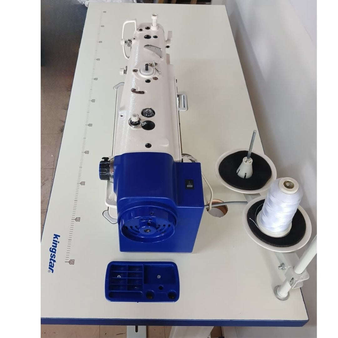 Kingstar KS H5 - Industrial Lock Stitch Direct Drive Sewing Machine + Underbed Trimmer + Underbed...