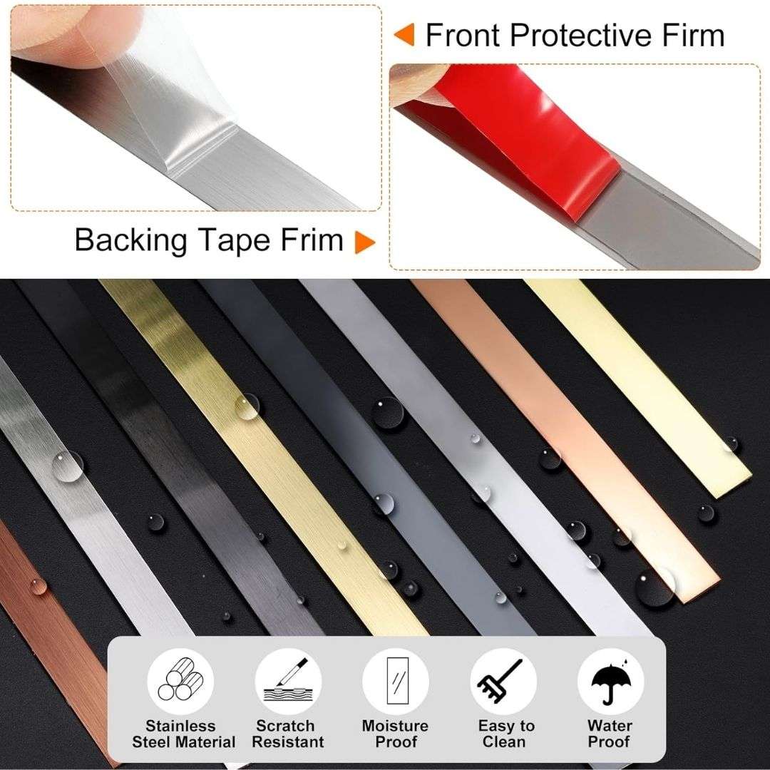 Stainless Steel Wall Trim  5m Roll