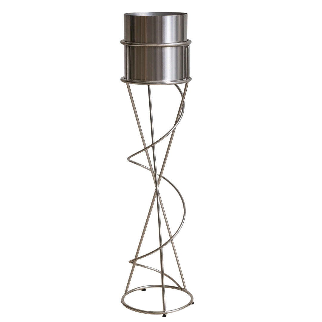 Flower Stand - Spiral  2L Silver