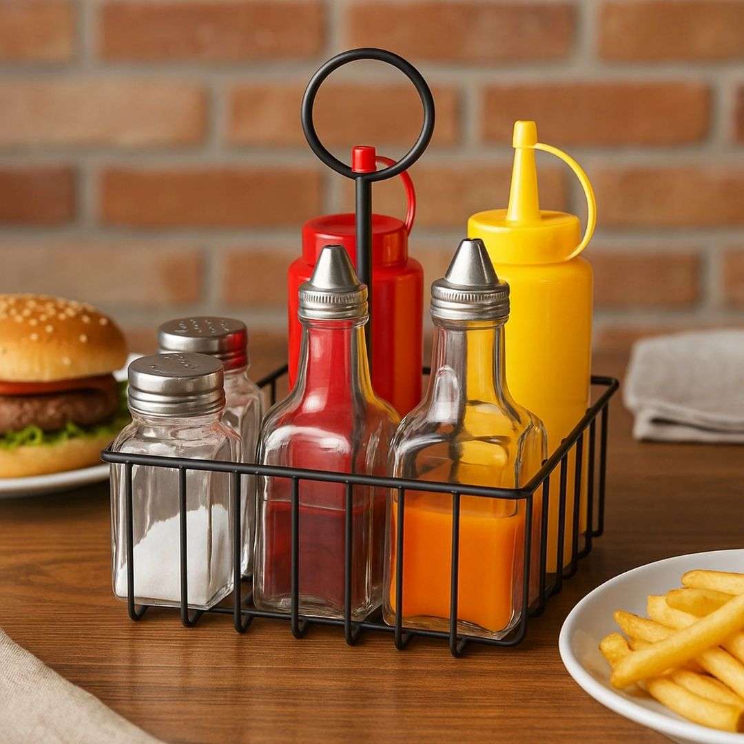 Table Condiment Holder Set - 7 Piece