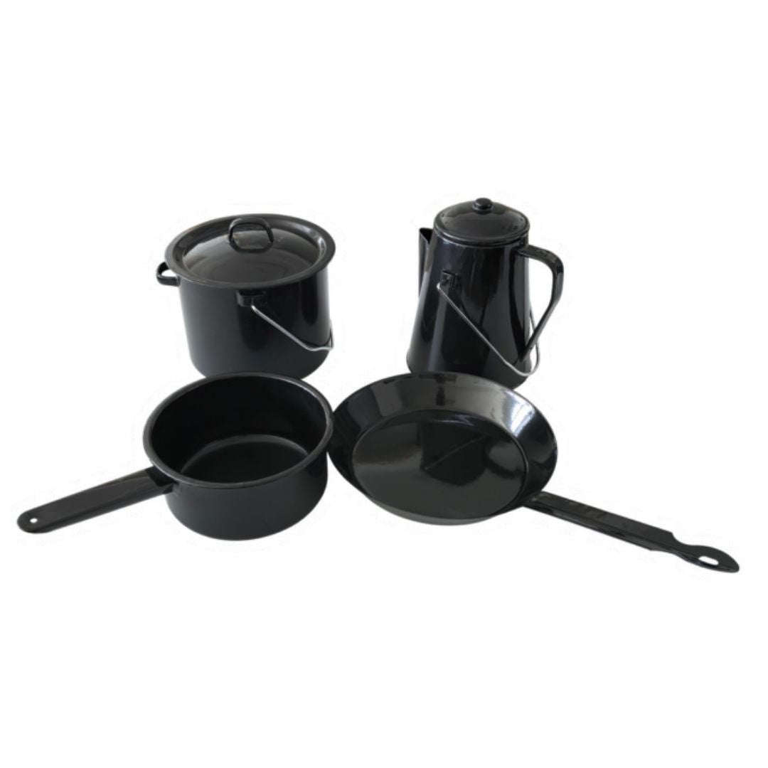 Enamel Camping Kitchen Set - 4pc