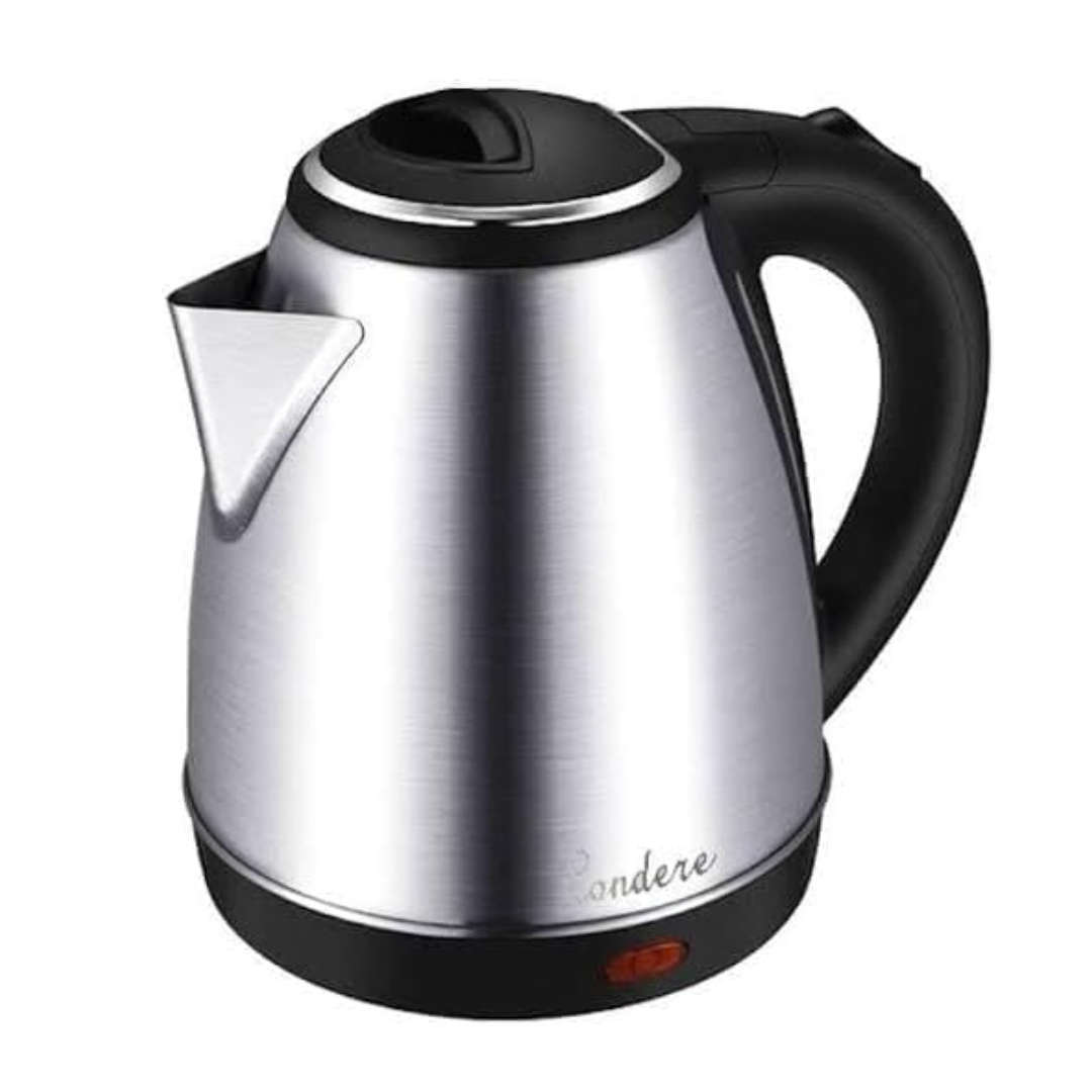 Condere - Electric Kettle 2 Litre Stainless Steel Cordless with Auto Shut-Off