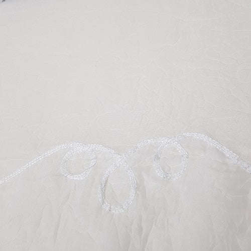 Ready Made Lace Sheer - Crushed Cornelly 5m - Cream