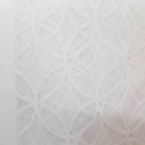 Ready Made Lace Sheer - Woven Lace 5m - White