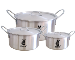 Zebra Pots Set 6pc - LC3