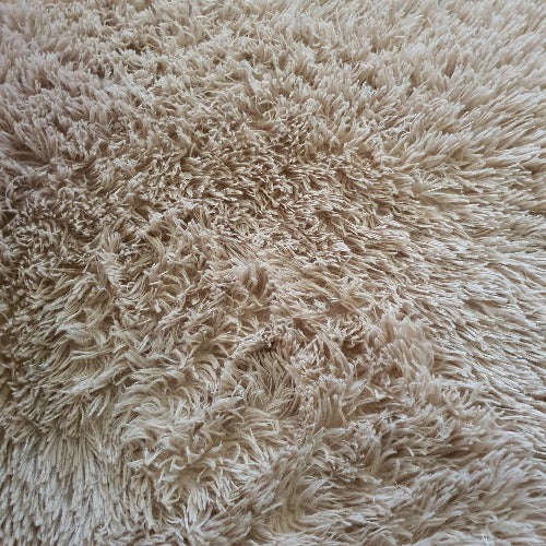 Faux Fur Carpet - 150cm x 200cm - Plains - Beige