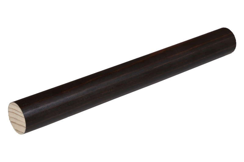 Rods - 34mm Wooden  - Full Round - 1.5m / Mahogany