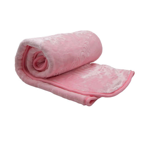 Blankets - Sesli Mink Embossed Baby Blanket - Pink (Baby Girl)