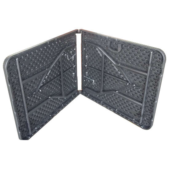 6 Seater Folding Rectangular Trestle Table - Bamboo/Rattan Finish