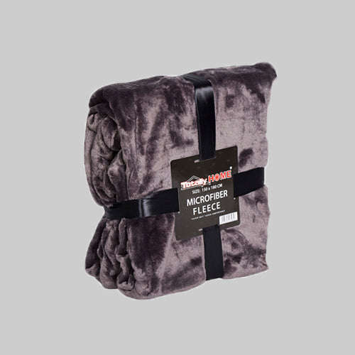 Microfiber Fleece Blankets - Chocolate