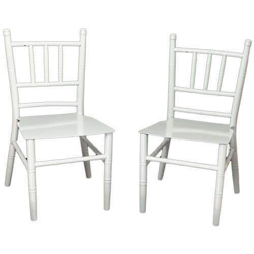 Kids Tiffany Chair - Metal - White