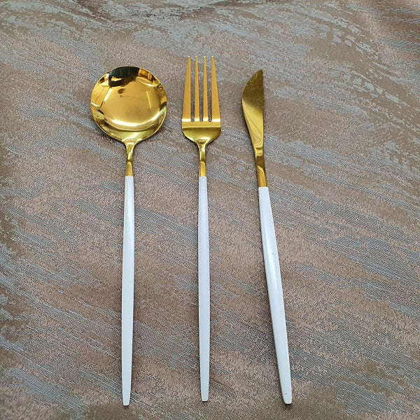 Cutlery Sets - Modern 3pc Gold