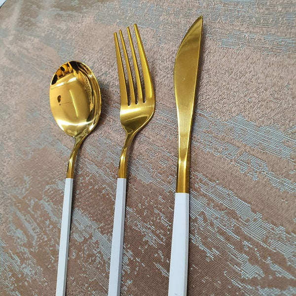 Cutlery Sets - Modern 3pc Gold