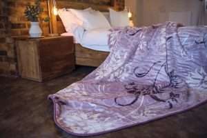 Blankets - Sesli Zoya King Size Blankets - Beige