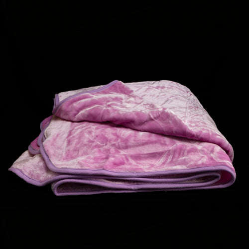 Blankets - Diamond/Gold Mink - Queen Size - Purple