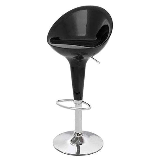 Bar Stool - Funnel - High Gloss - Black