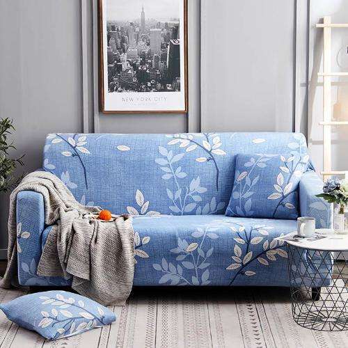 Sofa Covers - Printed - 6pc Set 321 - Powder Blue 1