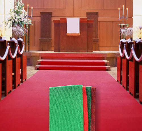 Carpet - Events Floor Rib Carpets - Per Roll - 10m x 3.5m / Red