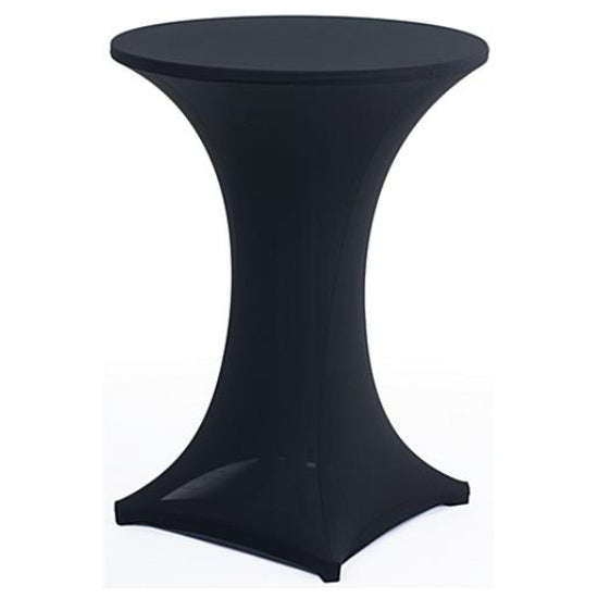 Table Cloth Stretch - Cocktail Table - Bon Bon Fabric - Black / 60cm