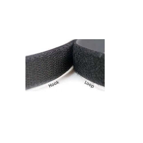 Velcro - Hook & Loop Rolls - 25mm / Black