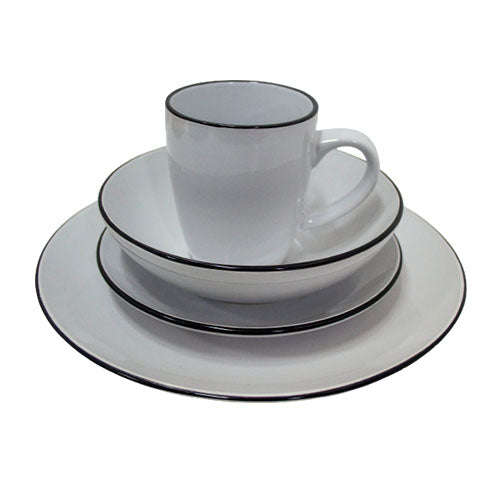 Dinner Sets  - 16pc Colours - White